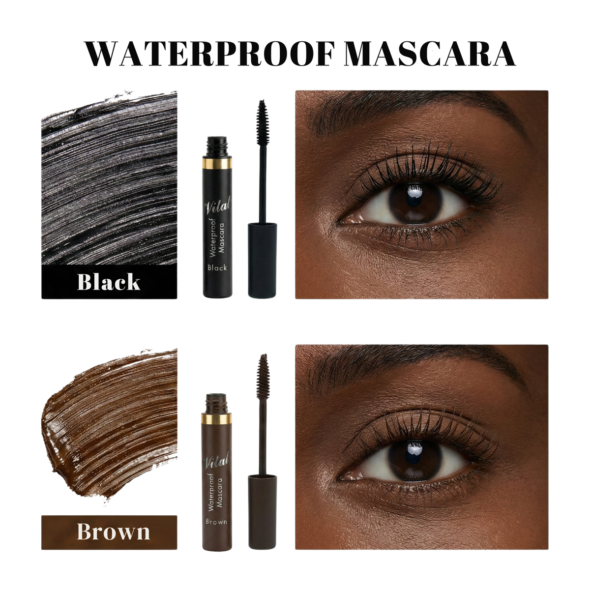 Eye Mascara – Waterproof, Volume & Curl