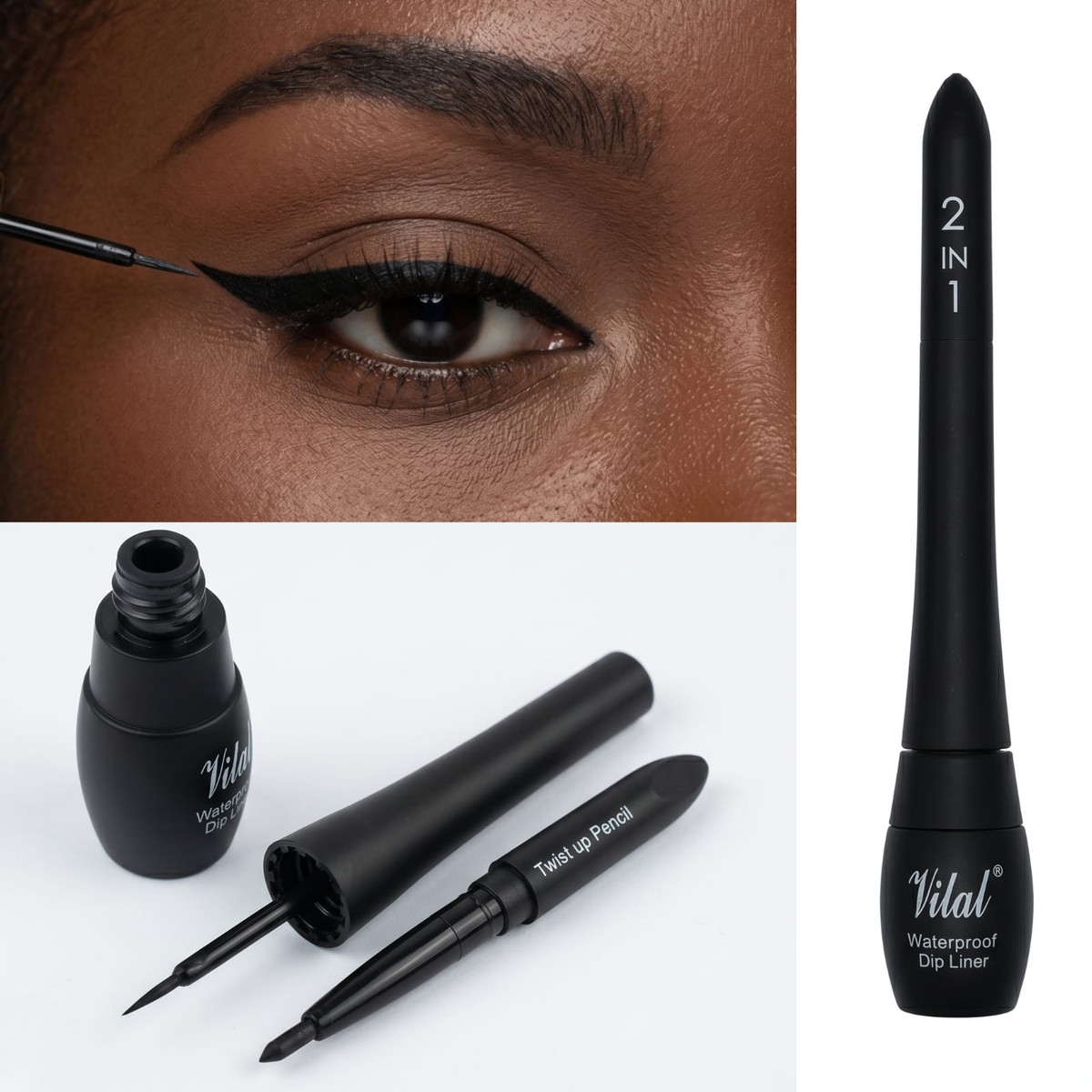 vilal dip it eye liner & twist up pencil 2 in 1