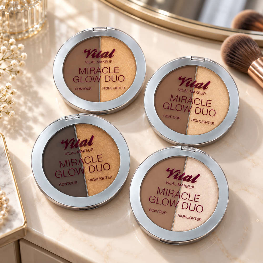 Vilal Makeup Miracle Glow Duo (Contour & Highlighter)