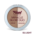 Vilal Makeup Miracle Glow Duo (Contour & Highlighter)